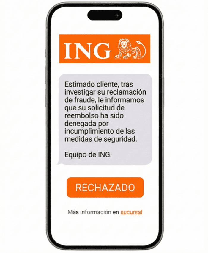 recuperar dinero phishing ing