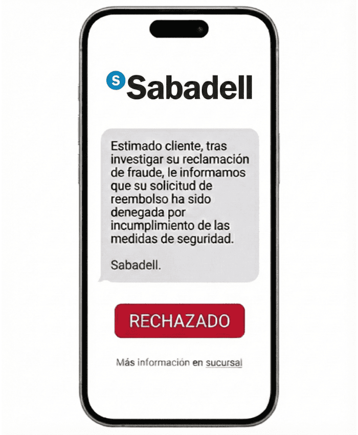 recuperar dinero phishing banco sabadell