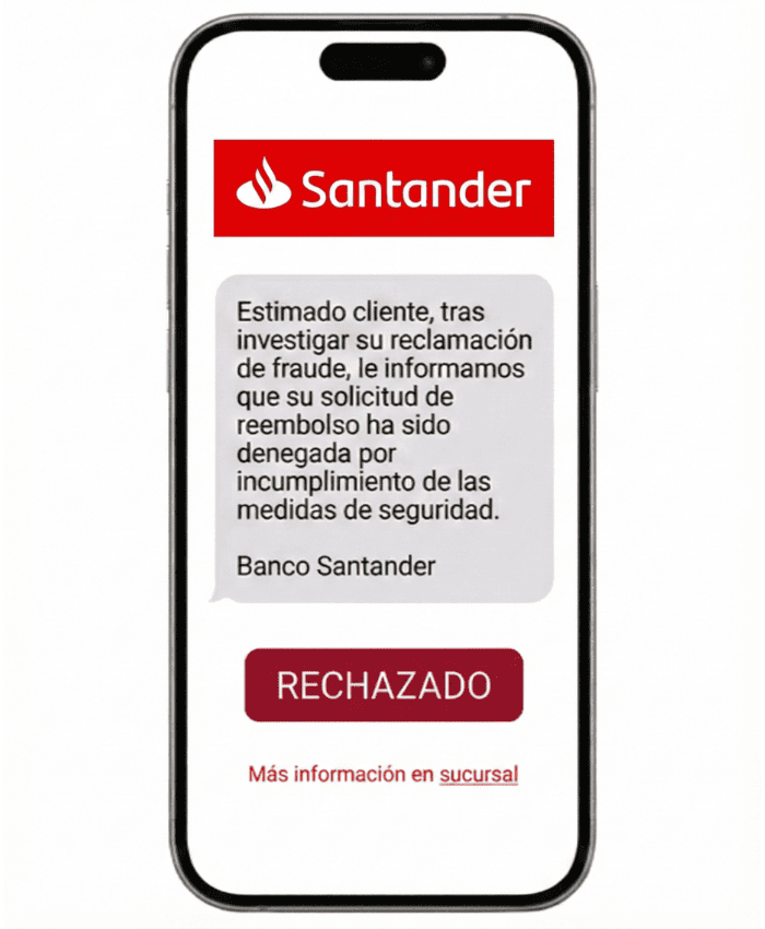 recuperar dinero phishing banco santander